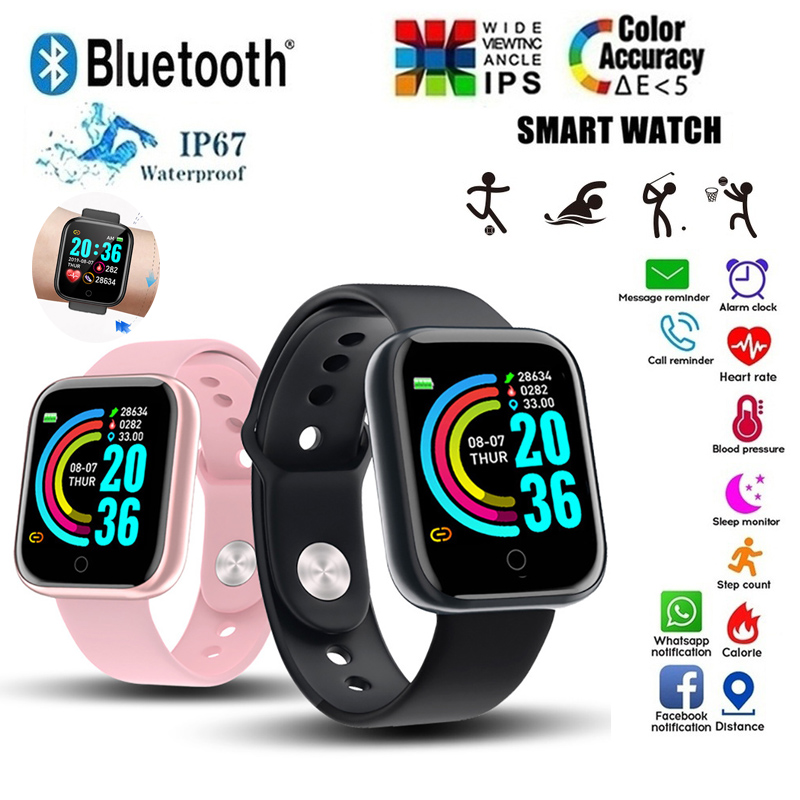 Smartwatch Face - Montre intelligente étanche D20 pour Apple