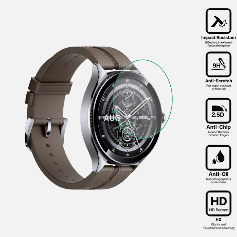 Xiaomi Smartwatch Accessories - Film de protection transparent en verre