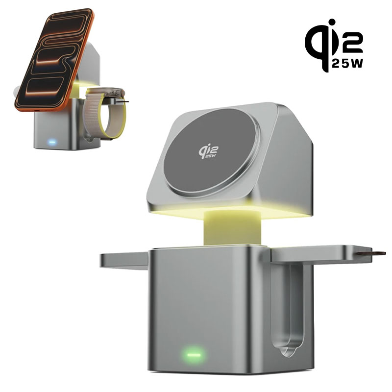 Smartwatch Touch - Chargeur sans fil magnétique 3 en