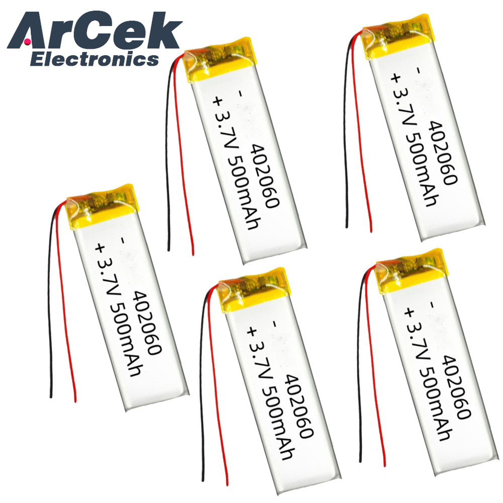 Smartwatch Headset - 5 pièces 3.7V 500mAh 402060 Lipo