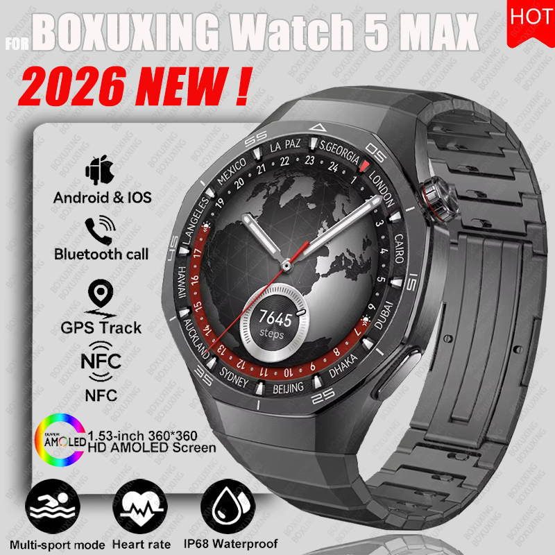 Smartwatch Face - 2026 nouvelle montre BOXUXING 5 MAX