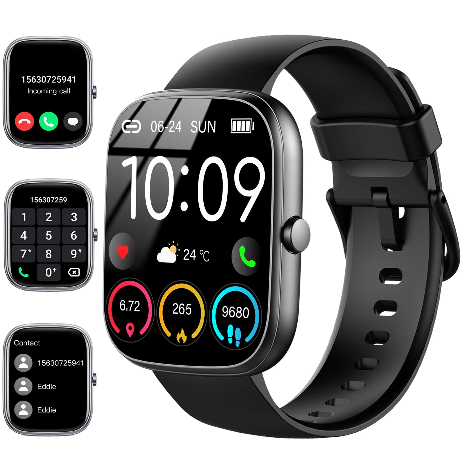 Smartwatch Face - Montre intelligente étanche IP68, suivi de