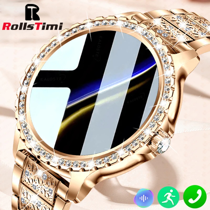 Smartwatch Face - Mode luxe or femmes montre intelligente