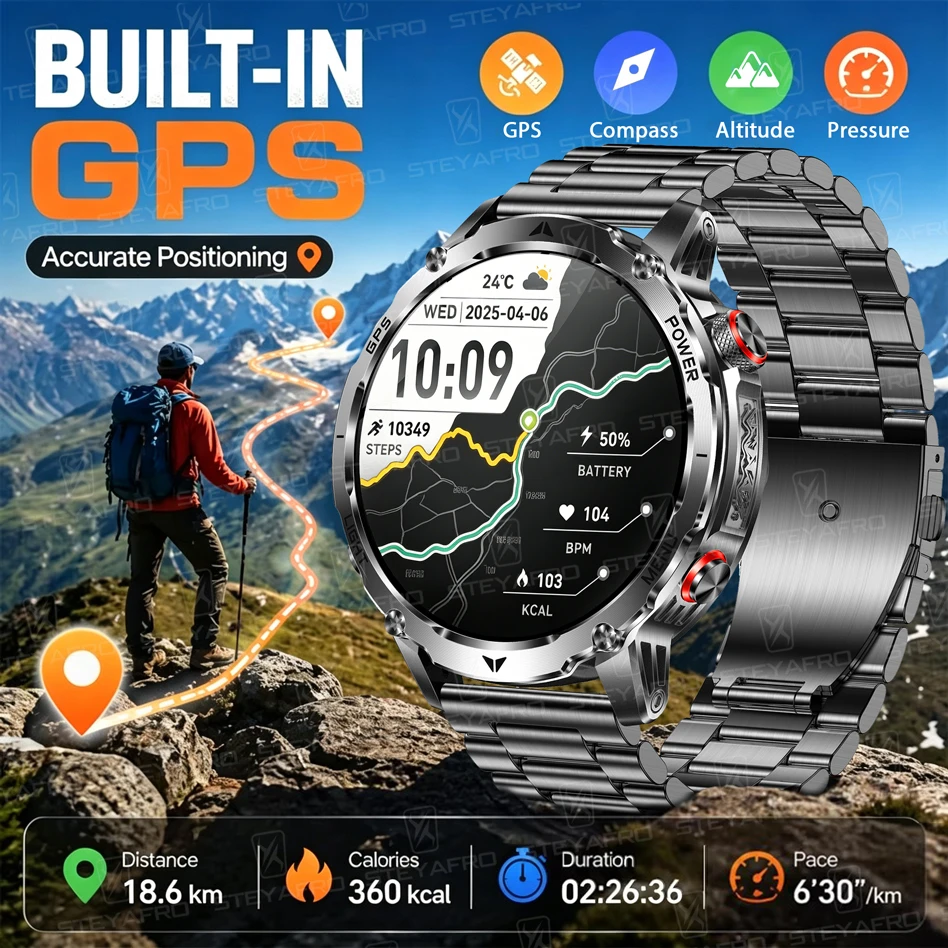 Montre connectée militaire pou - Smartwatch M Active avis et prix