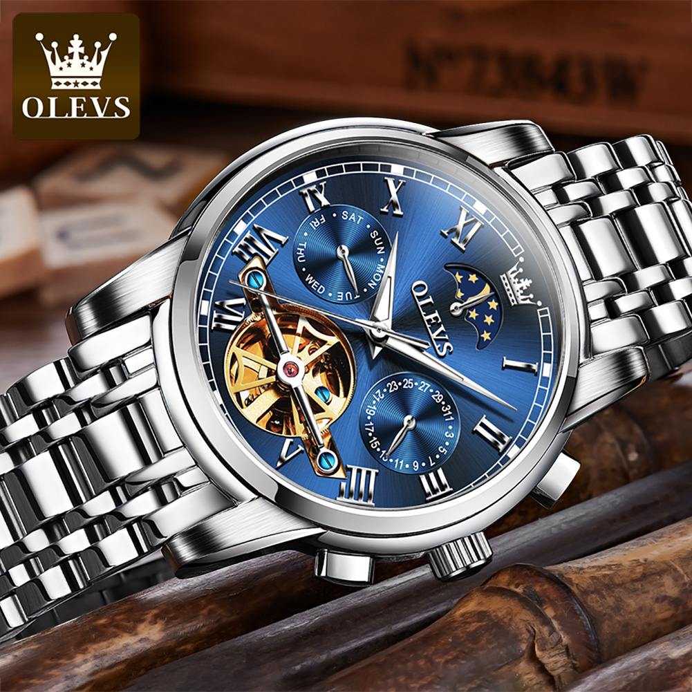 OLEVS 6617 montre mécanique cl - Leather Classic Strap avis et prix