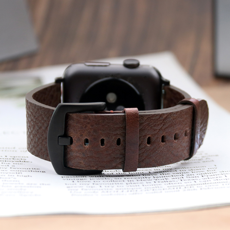 Bracelet en cuir de veau itali - Smartwatch Accessories Shop avis et prix