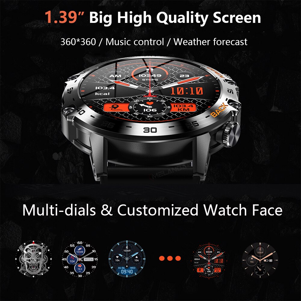 MEVADEN 1.39 pouces Bluetooth  - Smartwatch Face avis et prix