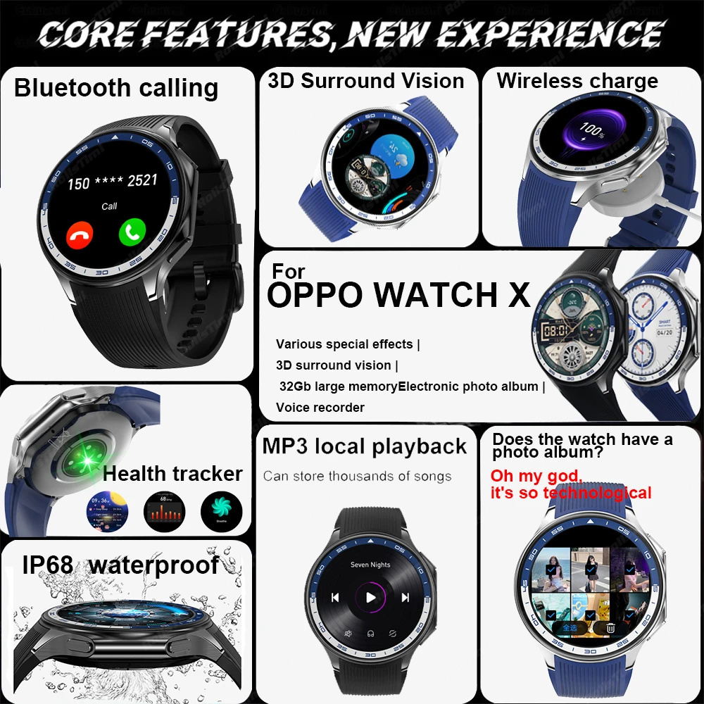 Montre connectée AMOLED pour h - Smartwatch X avis et prix