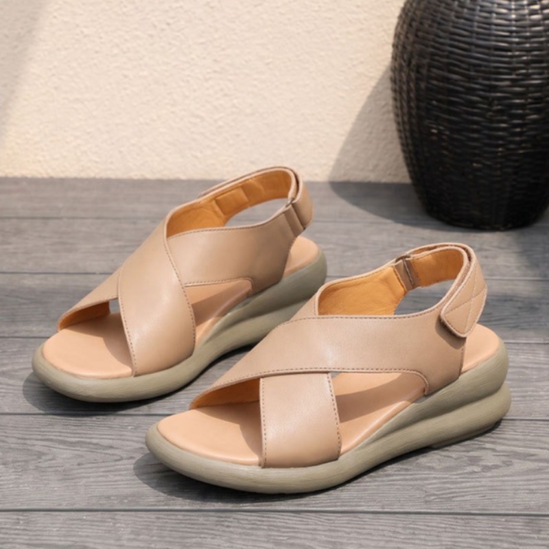 Sandales compensées classiques - Leather Classic Strap avis et prix