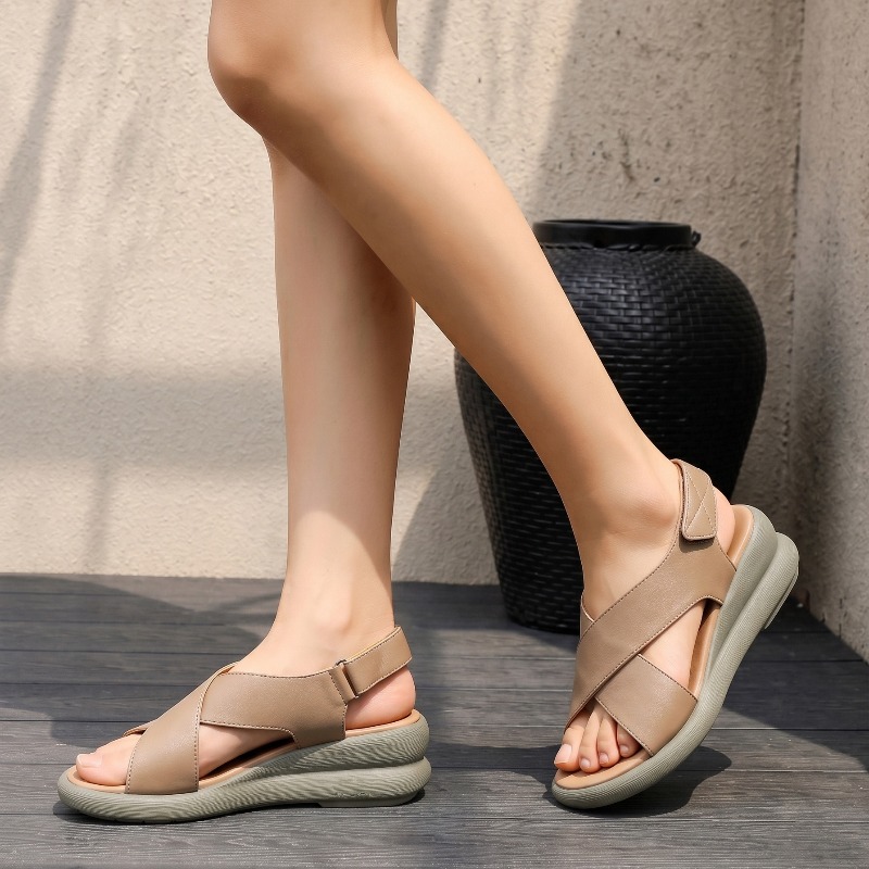 Sandales compensées classiques - Leather Classic Strap avis et prix