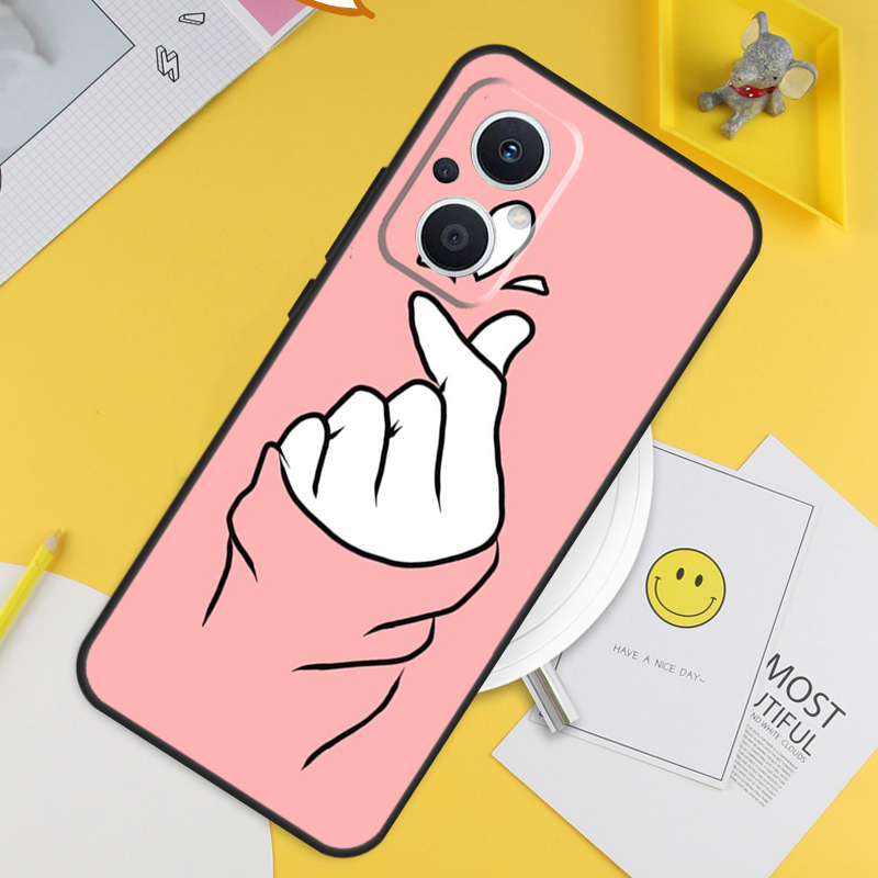 Coque Kpop Cœur à Doigts pour  - Oppo Find X8 avis et prix