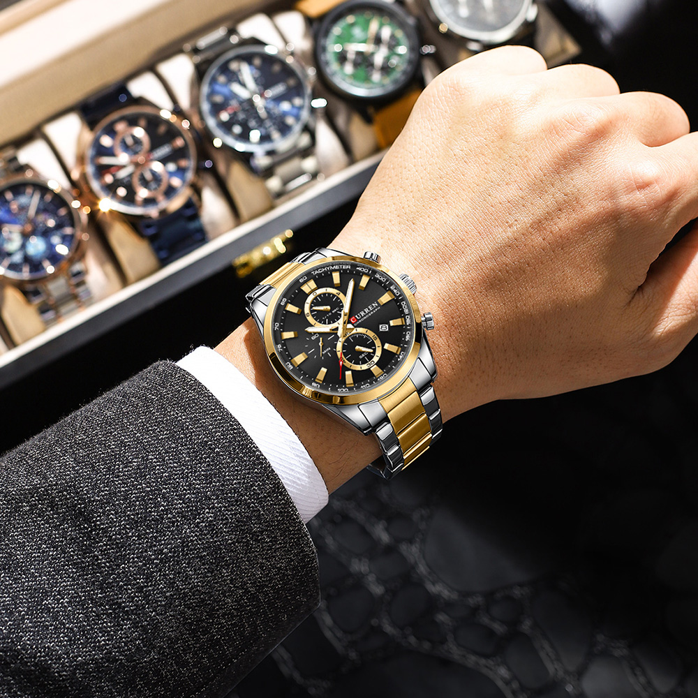 CURREN Casual Quartz Chrono Sp - Accessories With Watch avis et prix