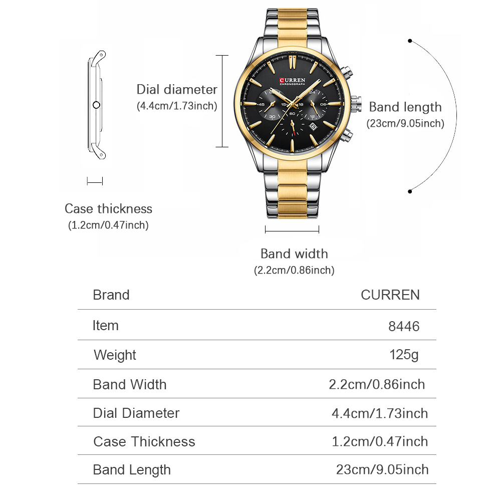 CURREN Casual Quartz Chrono Sp - Accessories With Watch avis et prix