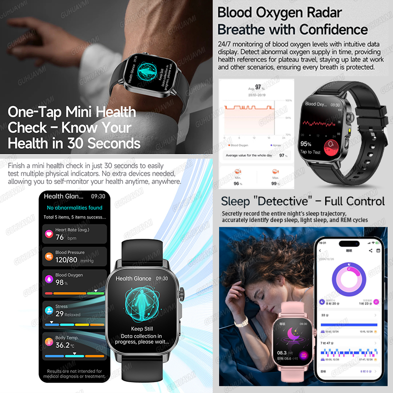 GUHUAVMI 2026 Nouvelle Montre  - Android Smartwatch Accessories avis et prix