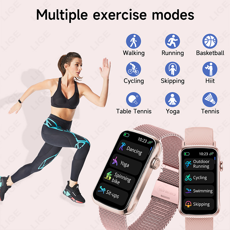 LIGE 1.47 ''montre intelligent - Android Smartwatch Accessories avis et prix