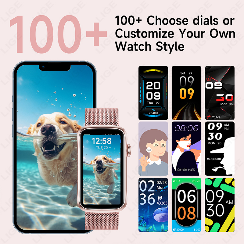 LIGE 1.47 ''montre intelligent - Android Smartwatch Accessories avis et prix